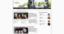 Desktop Screenshot of lyricsstudio.com