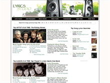 Tablet Screenshot of lyricsstudio.com